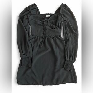 Hollister Black Long Sleeve Mini Dress